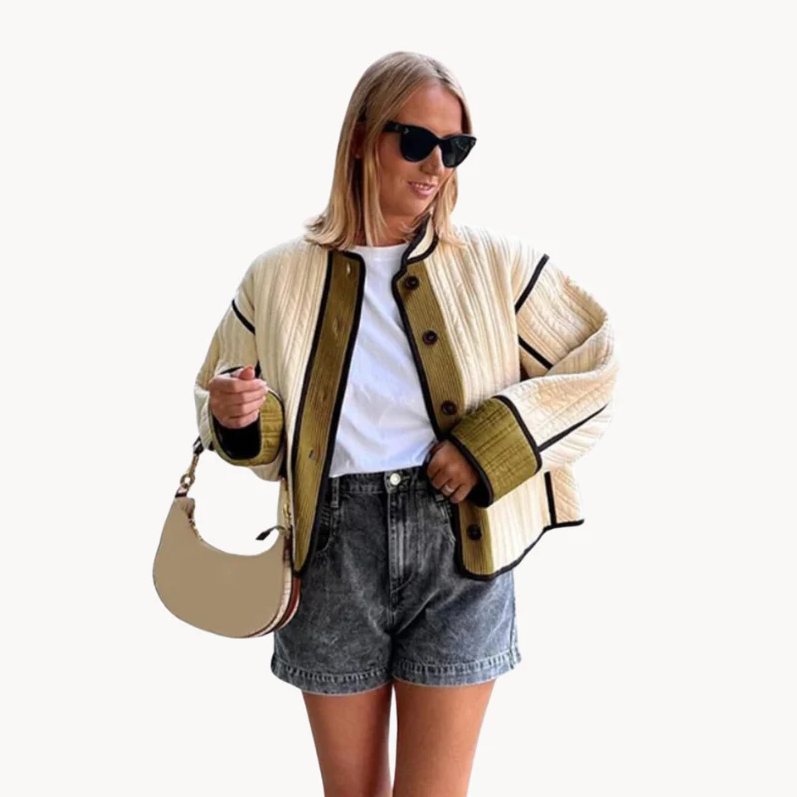 Kvinnor Jacka Mångsidig Stil Polyester-Bomullsblandning 1