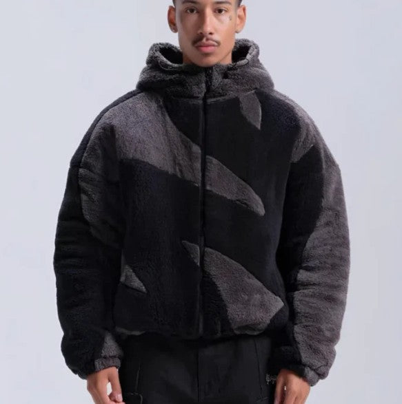 Variant image for Herrjacka Vinter Lammull Med Dragkedja-9