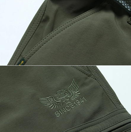 Herr Cargo Byxor Vinterdesign Robust Material med Cargofickor-4