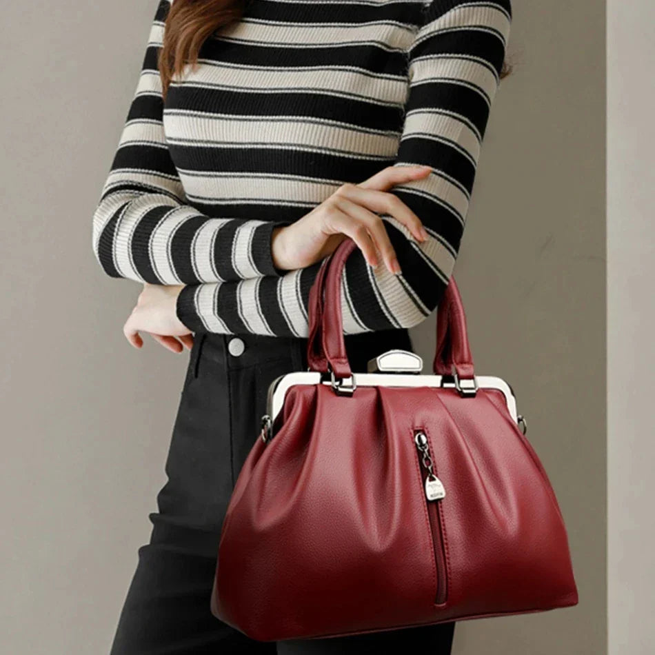 Dam Crossbody Väska Trendig PU-Läder Praktisk Stylish 4