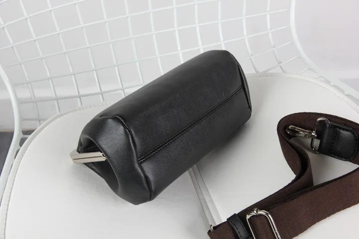 Dam Crossbody Väska Elegant PU-Läder med Läpplås 5