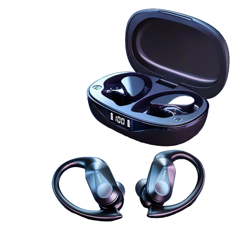 Trådlösa Hörlurar In Ear Sport med Bluetooth V5.3 och LED-Display 0