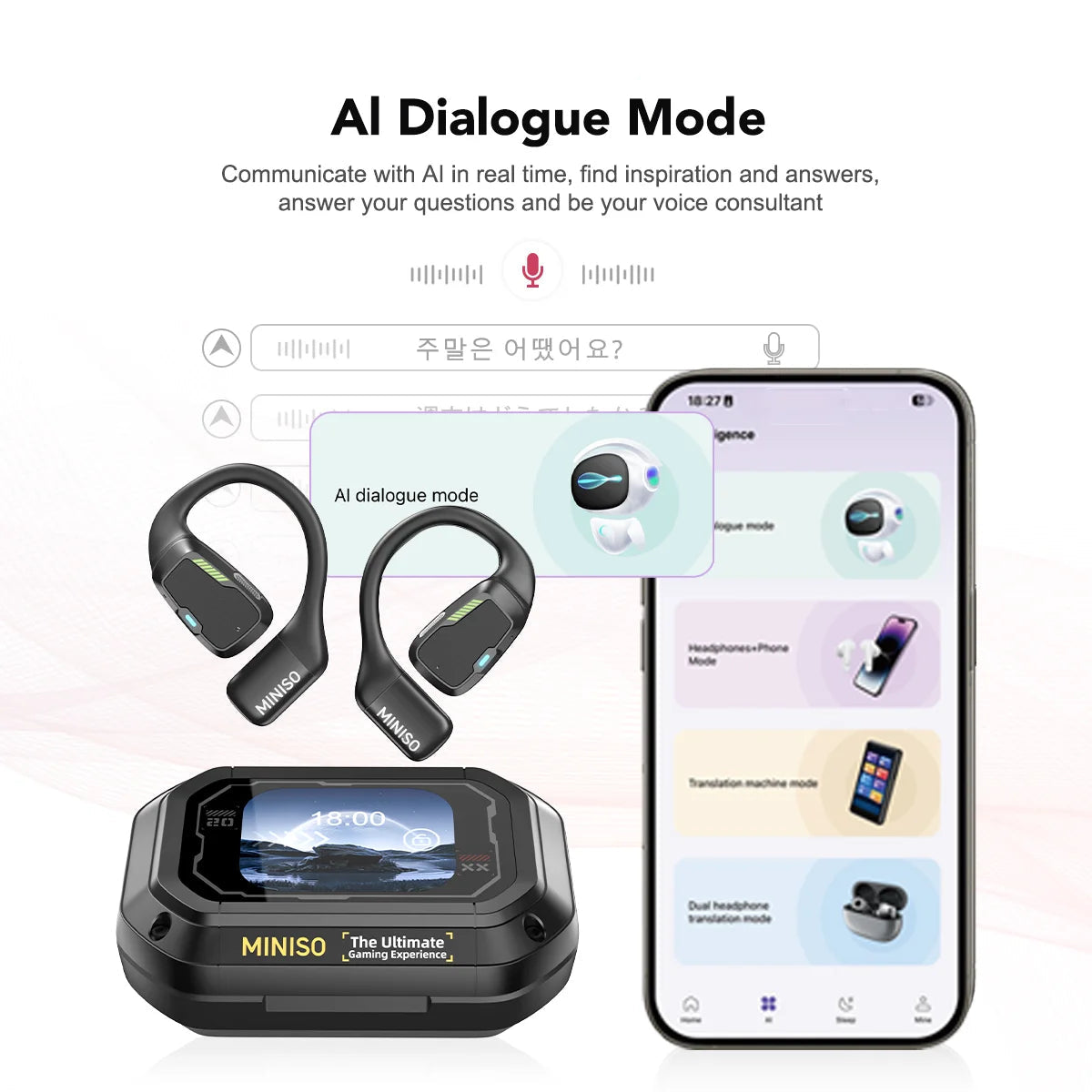 Trådlösa Hörlurar Trådlösa In Ear för Sport och Gaming 2