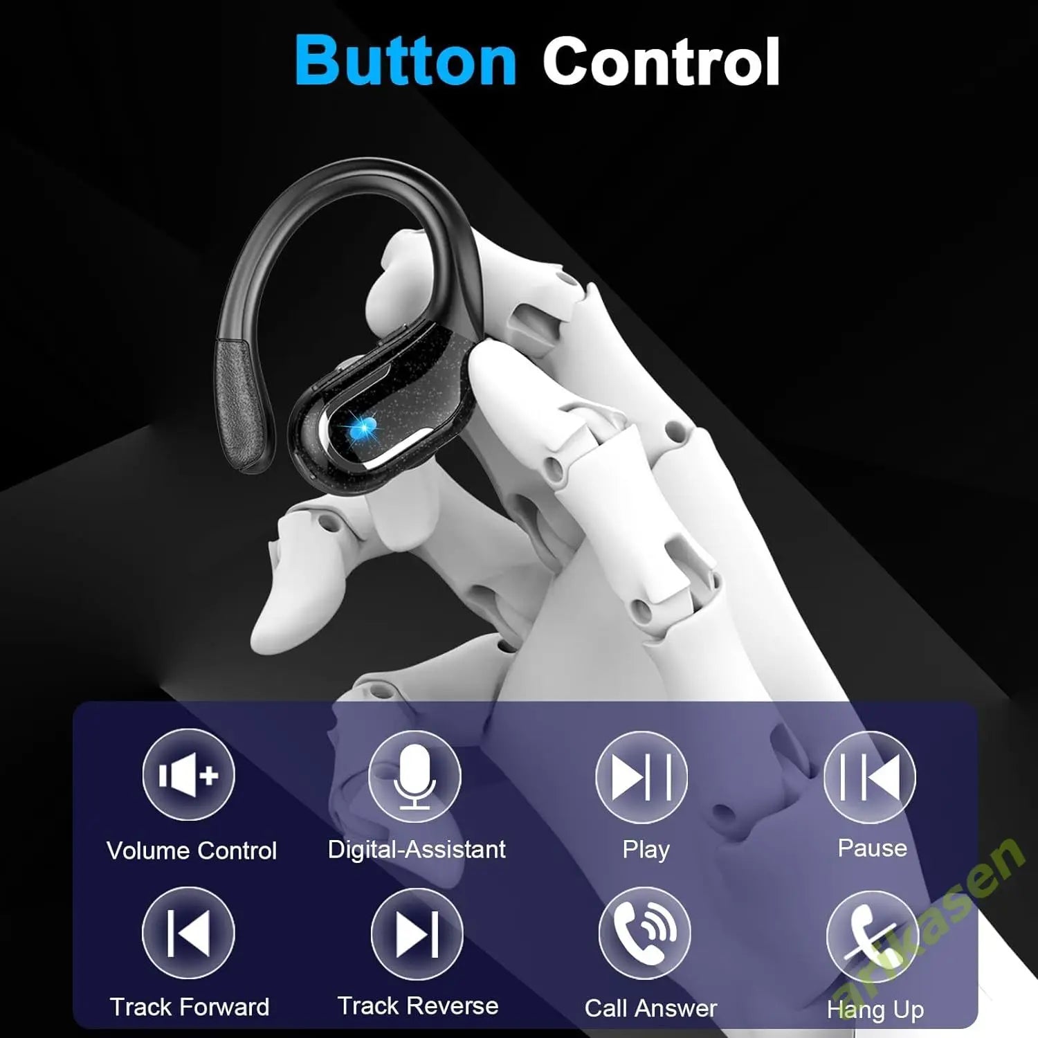 Trådlösa Sporthörlurar In Ear med Djup Bas och Vattentålig Design 3