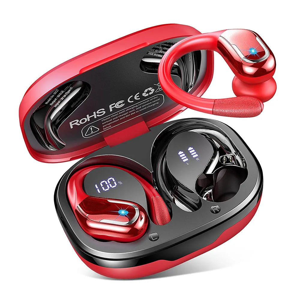 Trådlösa Sporthörlurar In Ear med Djup Bas och Vattentålig Design 6