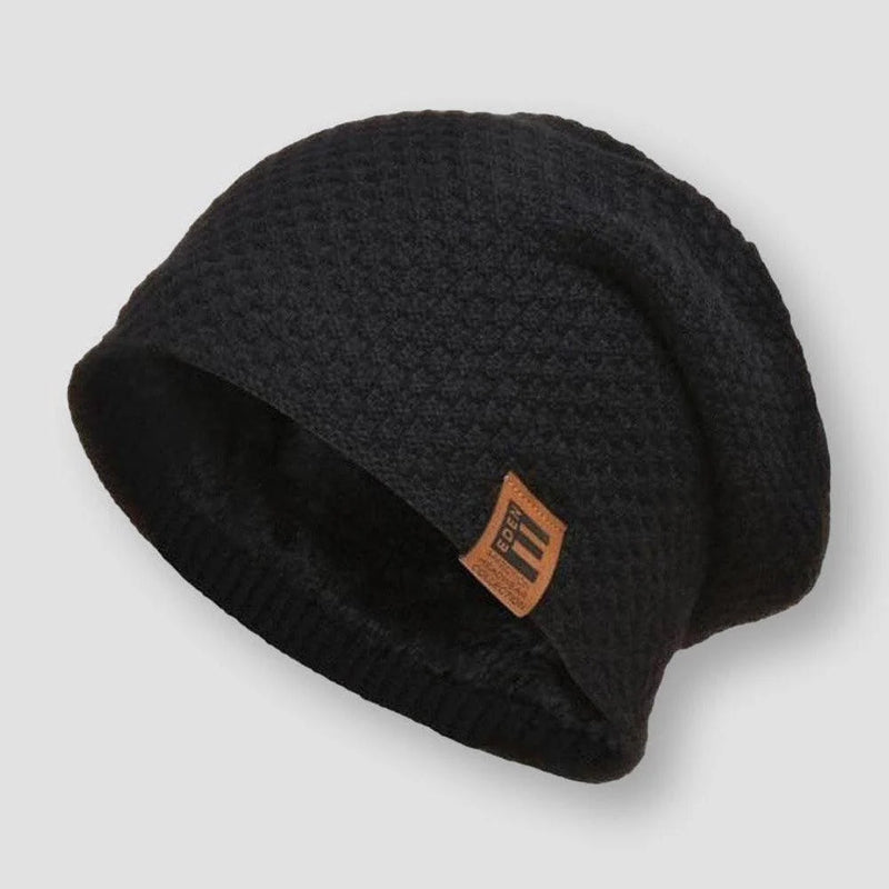Unisex Vinter Beanie med Våffelstickat Mönster 4