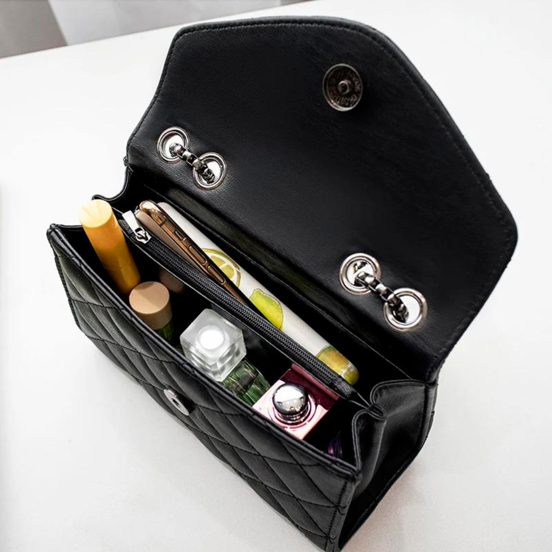 Lyxig Quiltad Crossbody Tassel Handväska