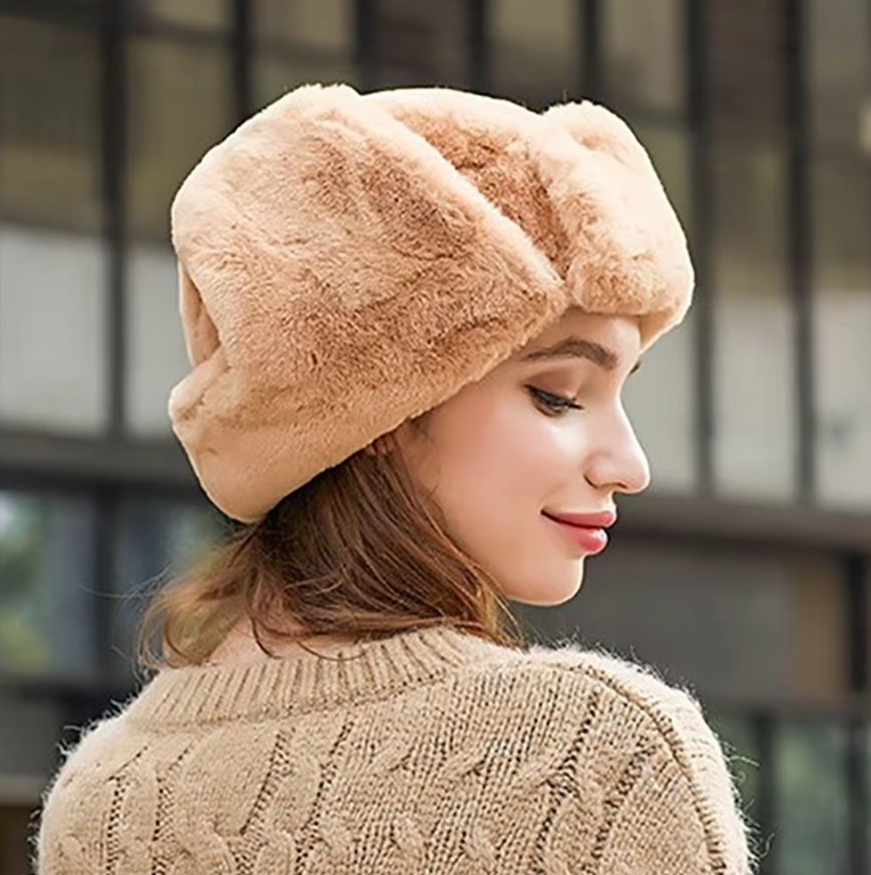 Förtjockad varm mössa för kvinnor