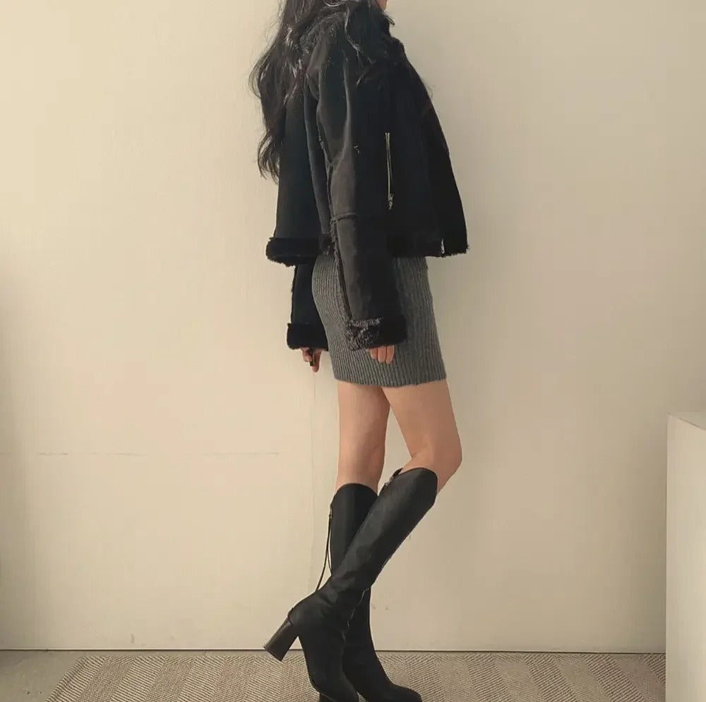 Damstickad Slim Bodycon