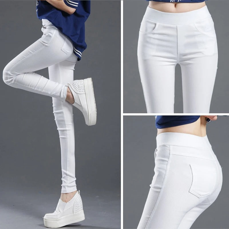 Casual Stretch Skinny Byxor för kvinnor