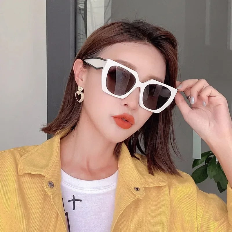 Kattöga Runda Solglasögon