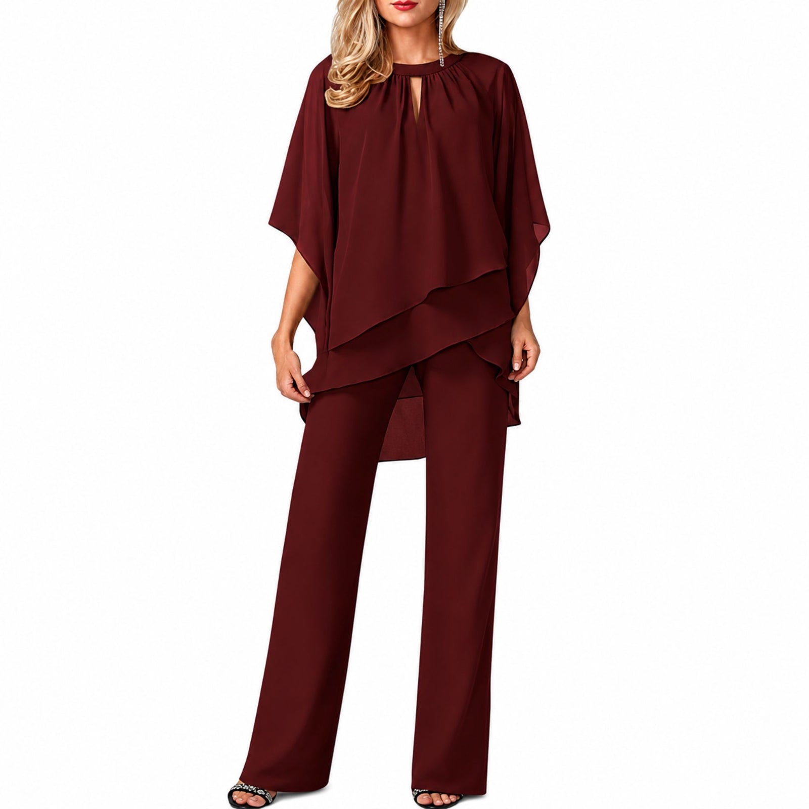 Kvinnors Tvådelad Elegant Outfit Lyxigt