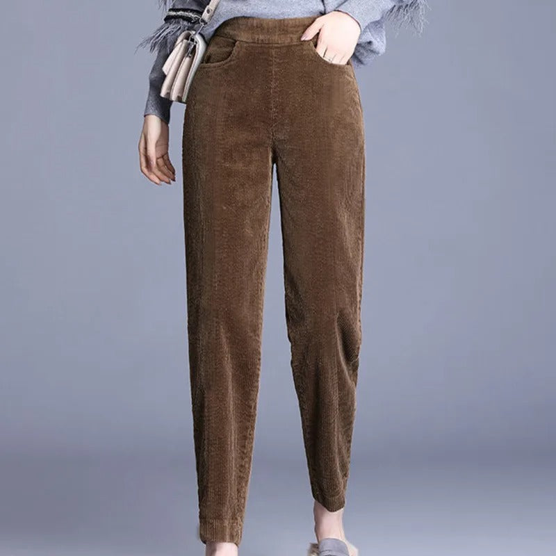Varma manchesterbyxor för kvinnor