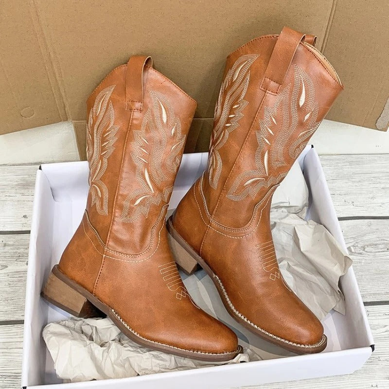 Dam Vintage Broderade Cowboyboots