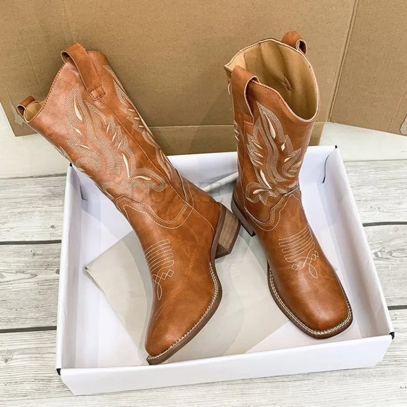 Dam Vintage Broderade Cowboyboots
