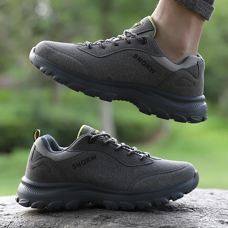 Loafers i mocka-stil läder för män