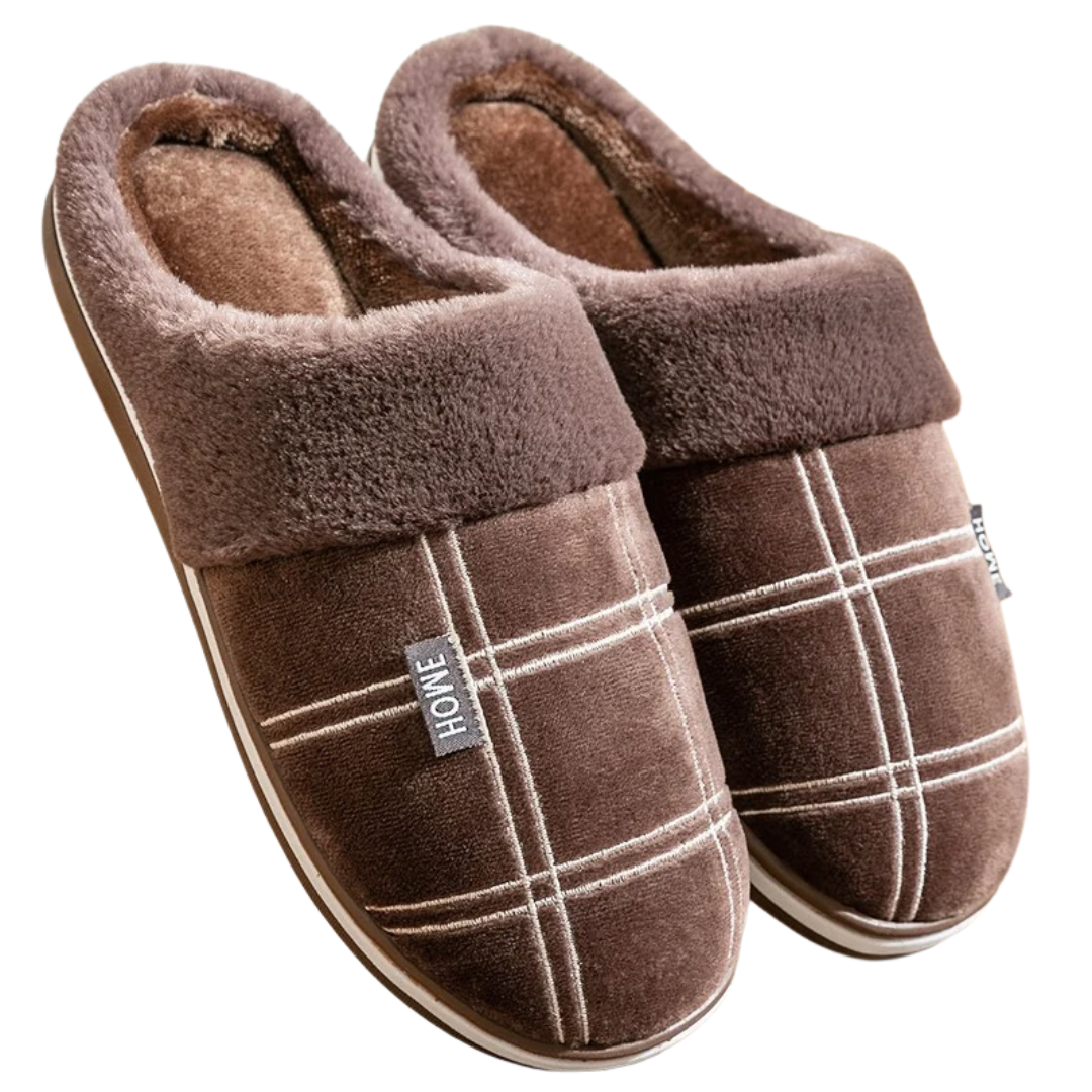 Flock Striped Inomhustofflor för herrar