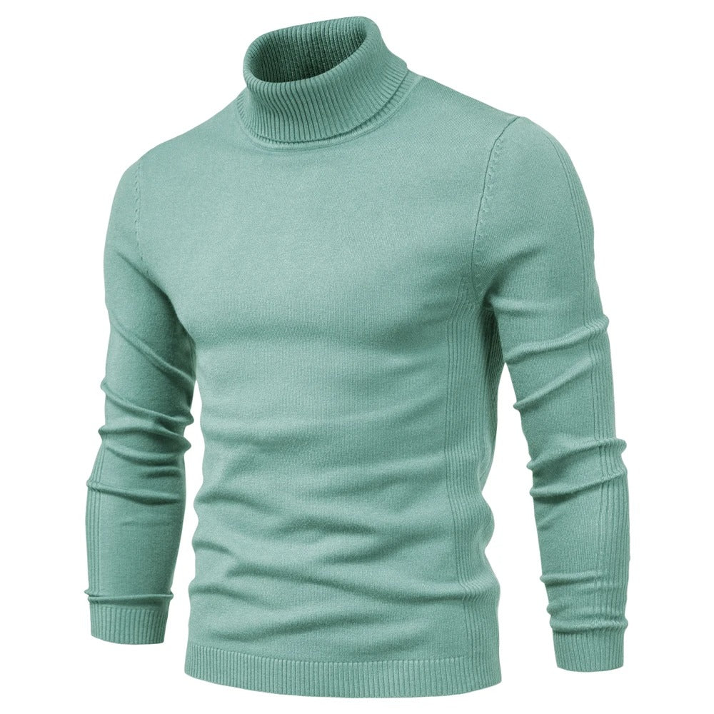 Slim turtleneck tröja för män