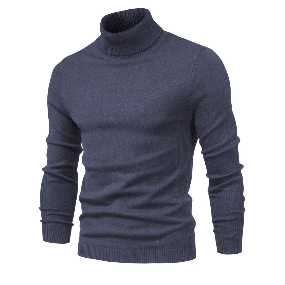 Slim turtleneck tröja för män