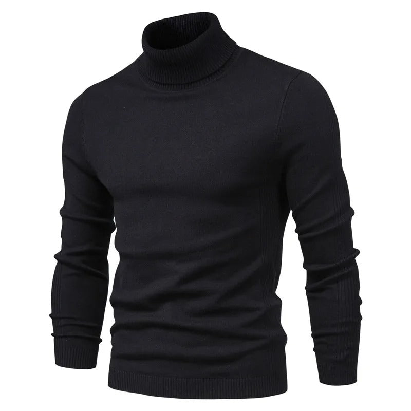 Slim turtleneck tröja för män