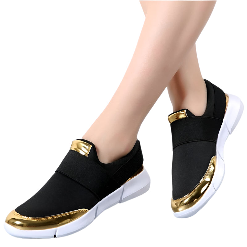 Kvinnors andningsbara slip-on-skor