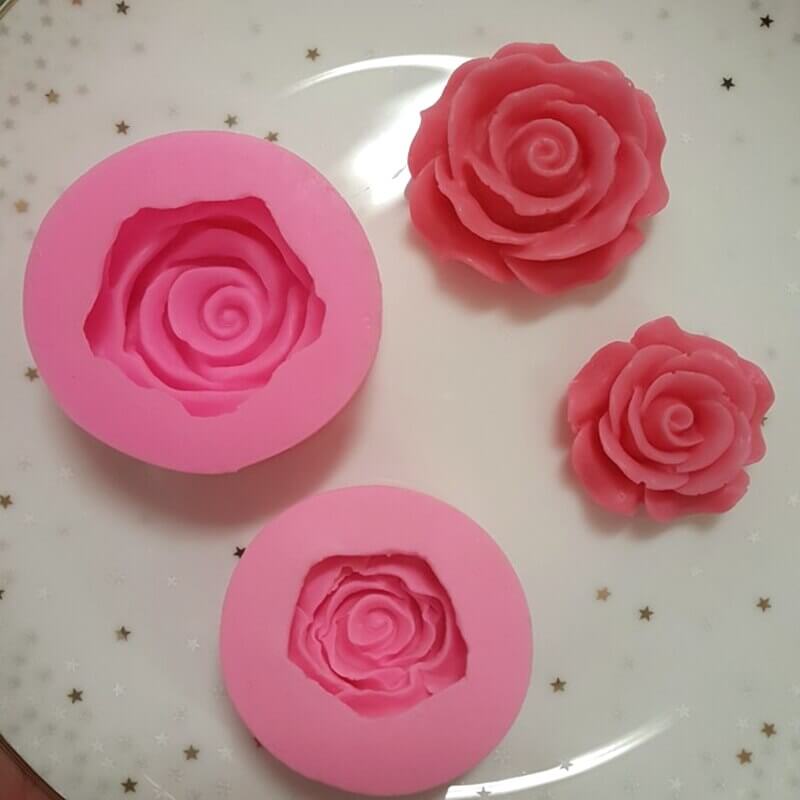 Rose silikon mögel
