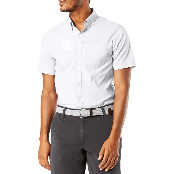 Polo shirt med knapp för män