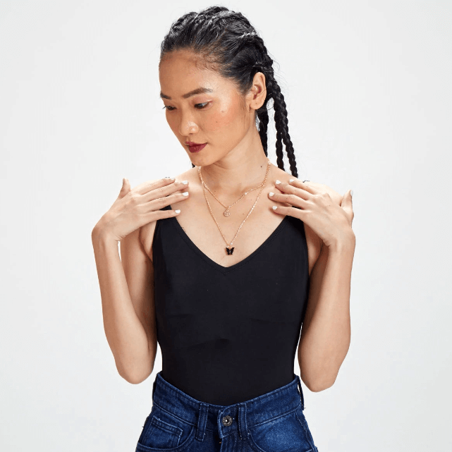 Fjäril Guld Halsband