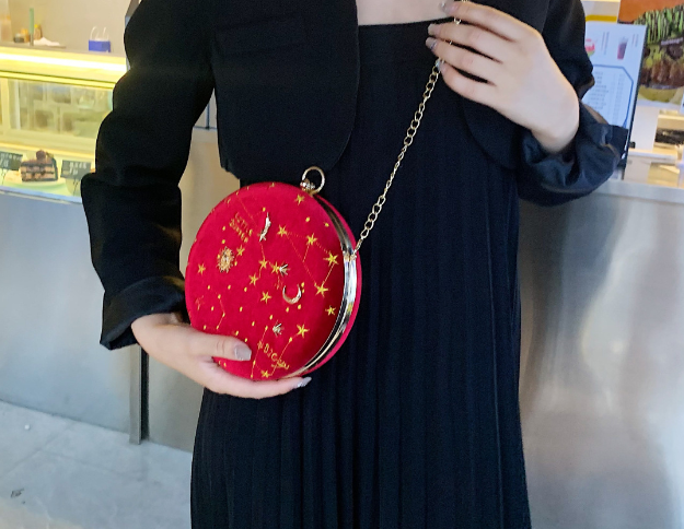 Konstellation Sammet Handväska