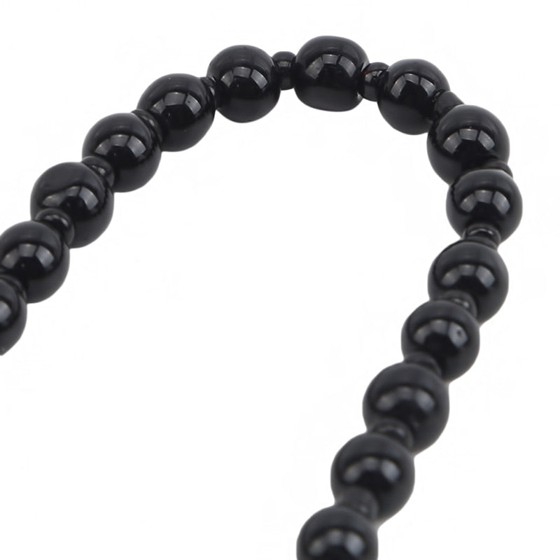 Obsidian Yin Yang Necklace