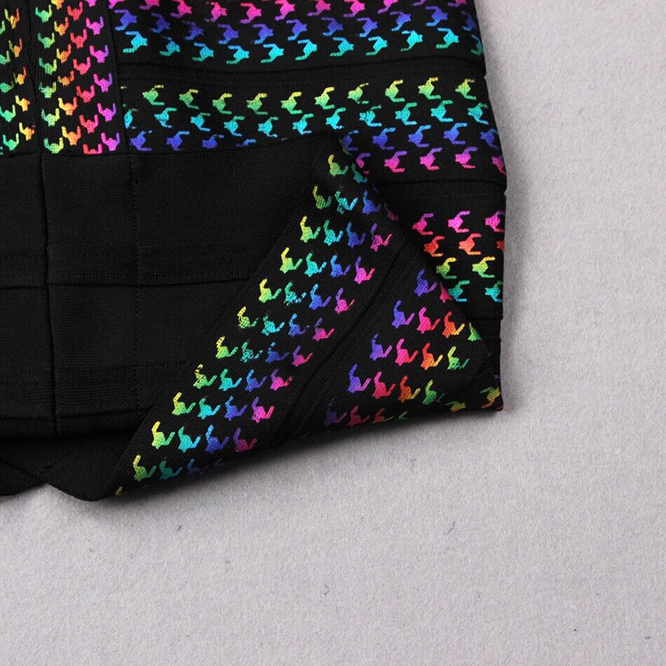 Kvinnor Flerfärgad Fest klänning