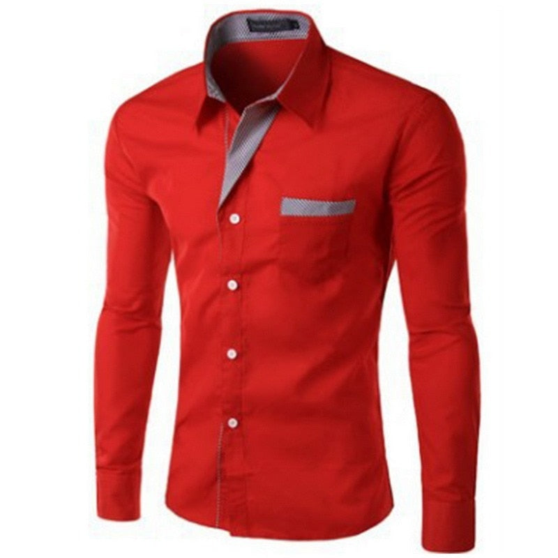 Slim Fit långärmat för män