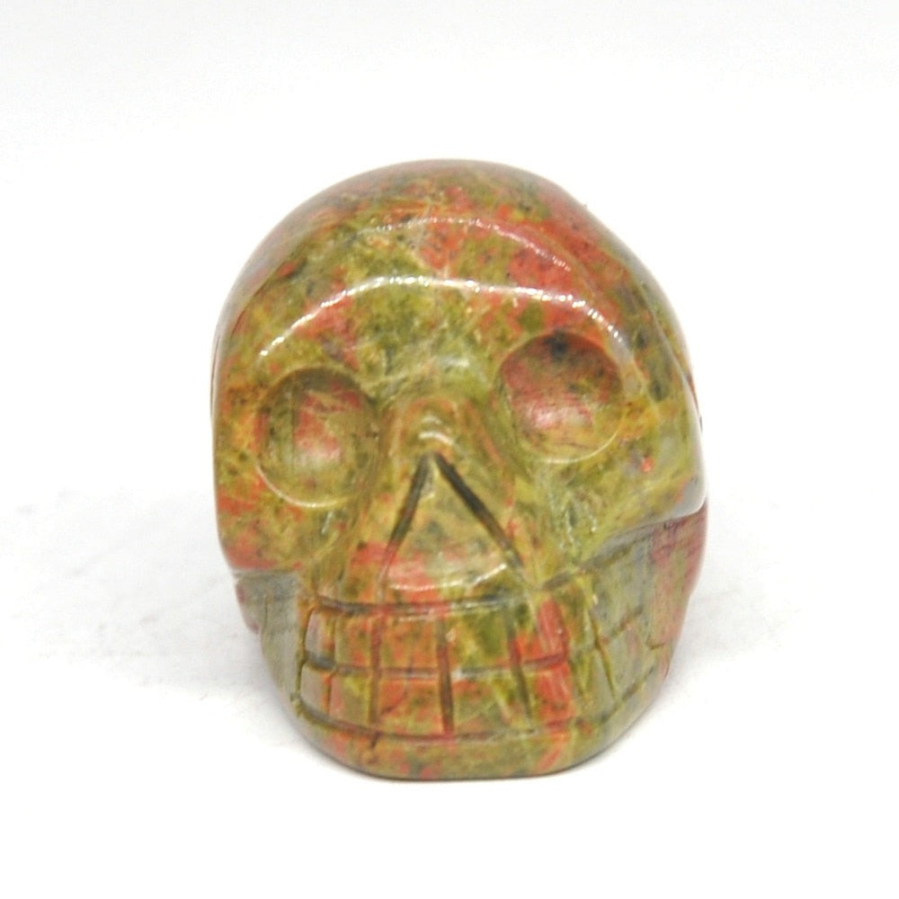 Naturlig dödskalle kristall sten