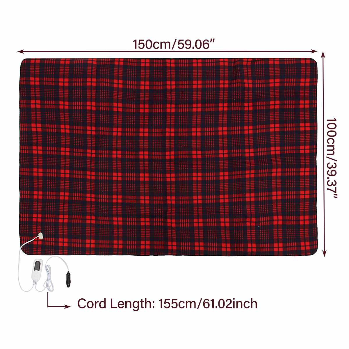 Elektrisk uppvärmning Snuggle-täcke