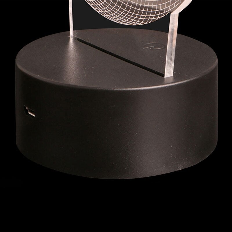 Yoga 3D-illusionslampa