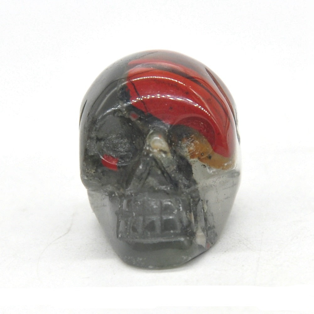 Naturlig dödskalle kristall sten