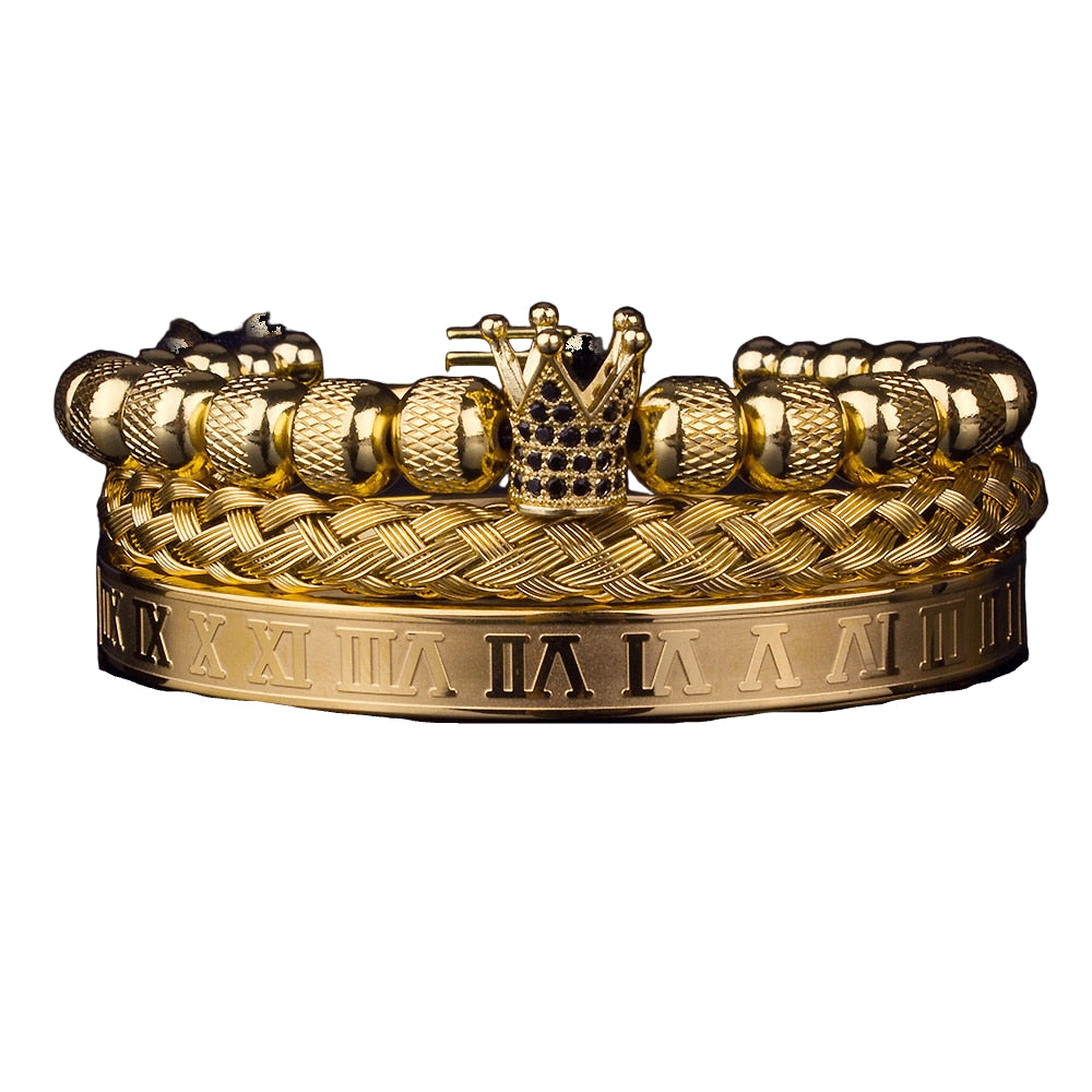 Lyx Krona Armband Set