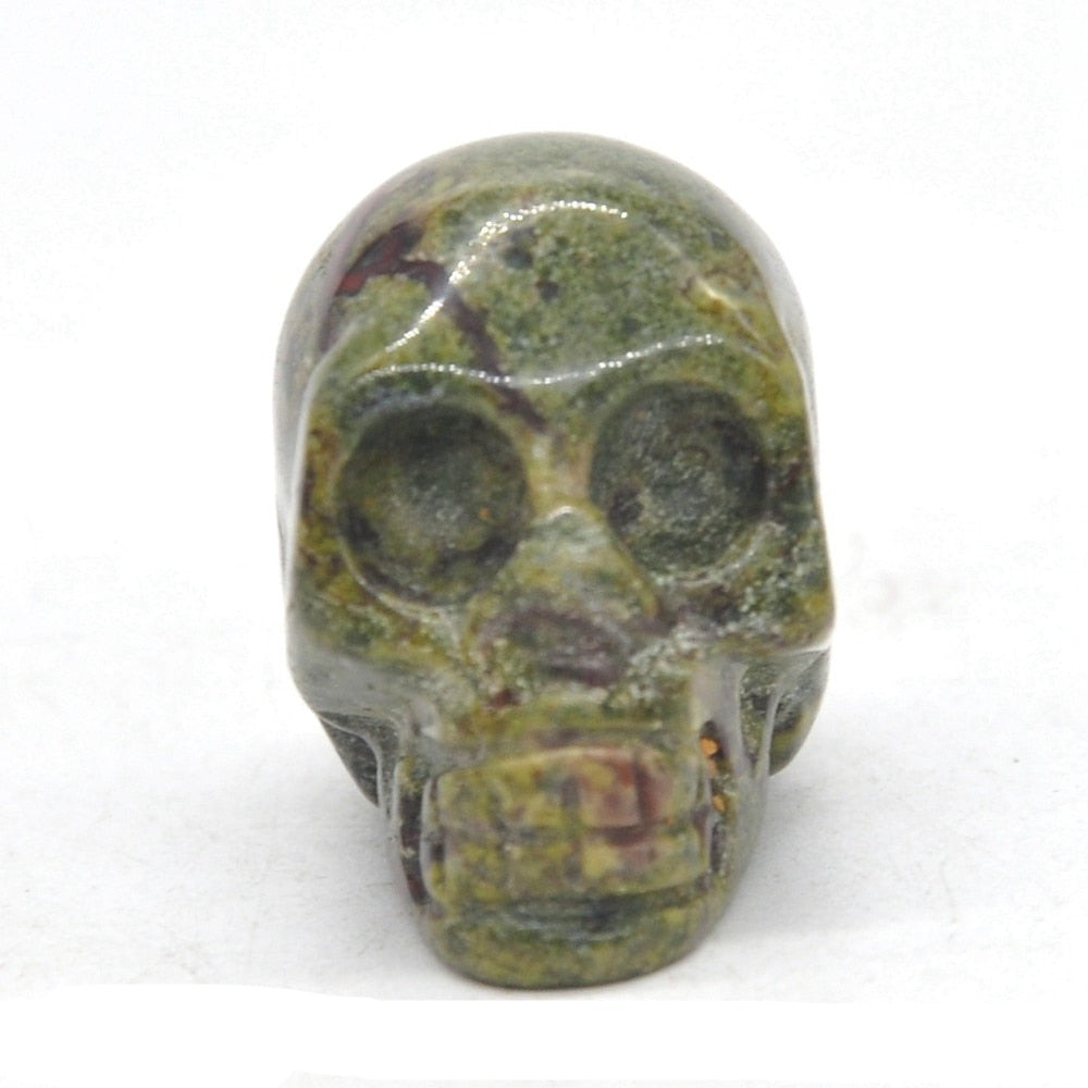 Naturlig dödskalle kristall sten