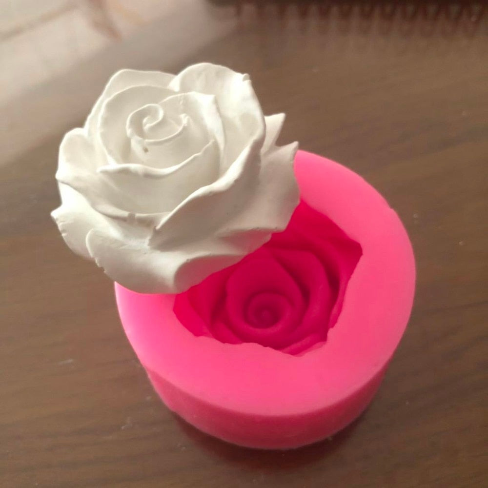 Rose silikon mögel
