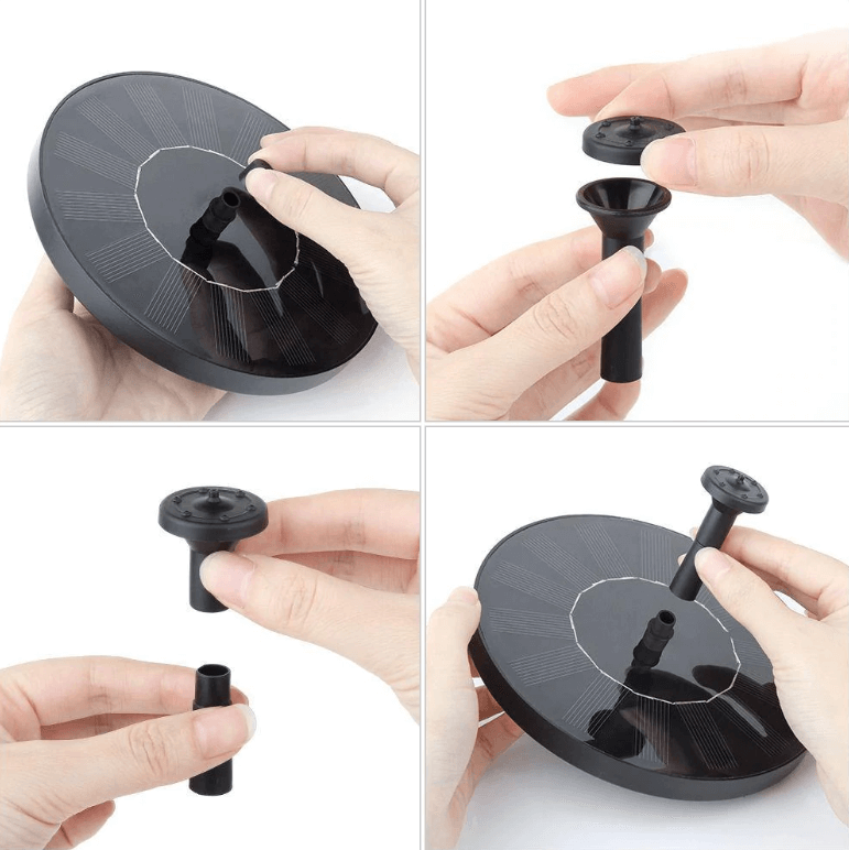 LED Solar vattenfontän