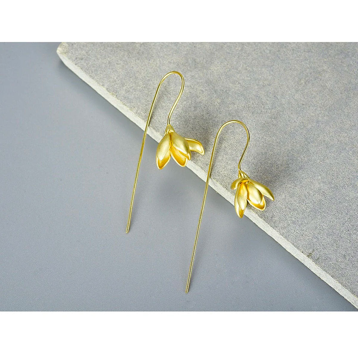 Magnolia blomma dinglar örhänge