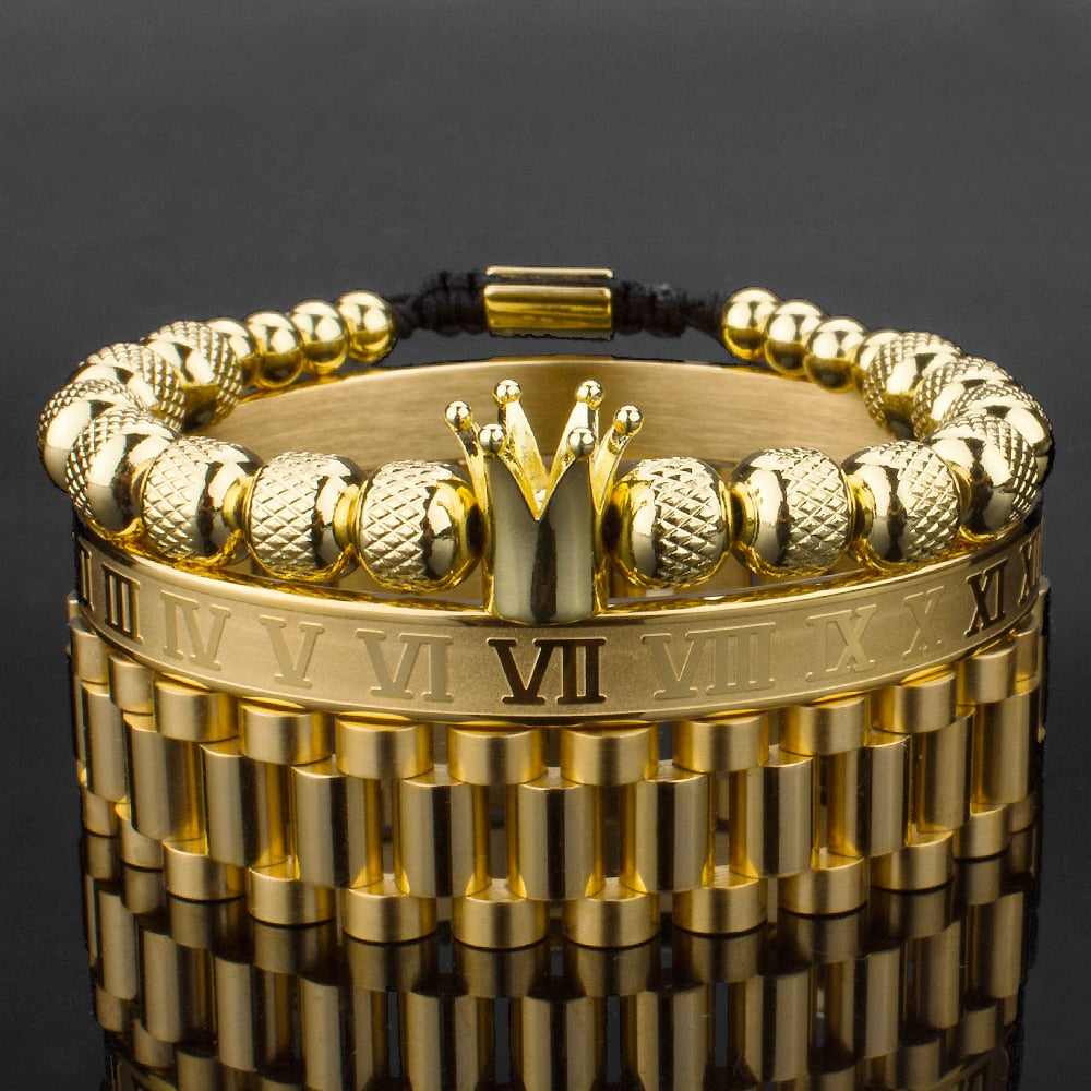 Lyx Krona Armband Set