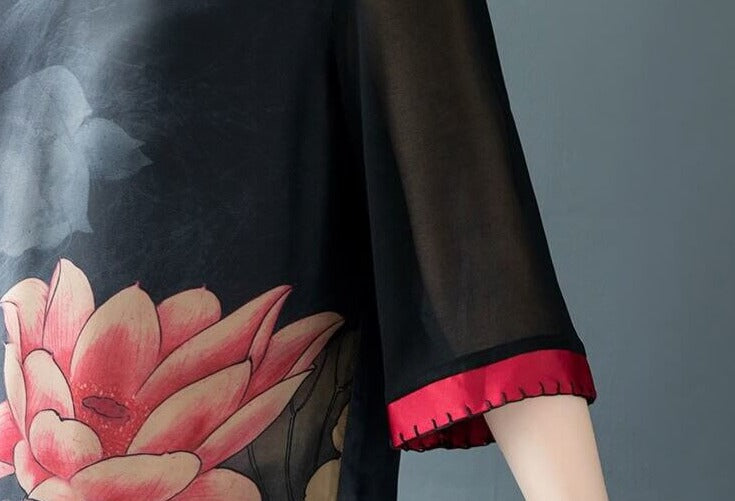 Klänning i äkta mjukt