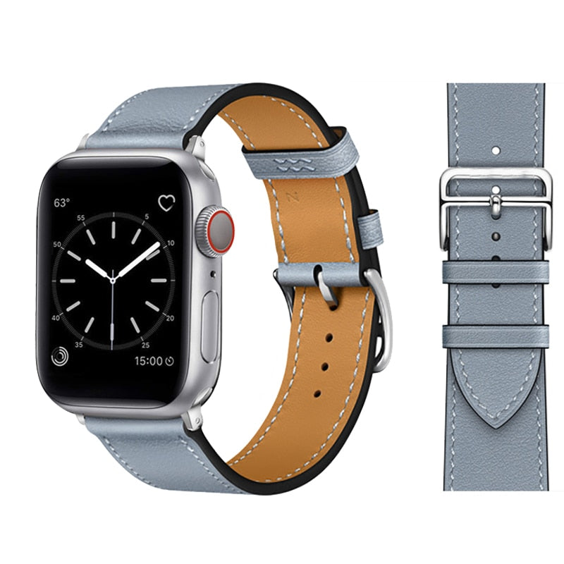 Apple watch syntetiskt läderrem