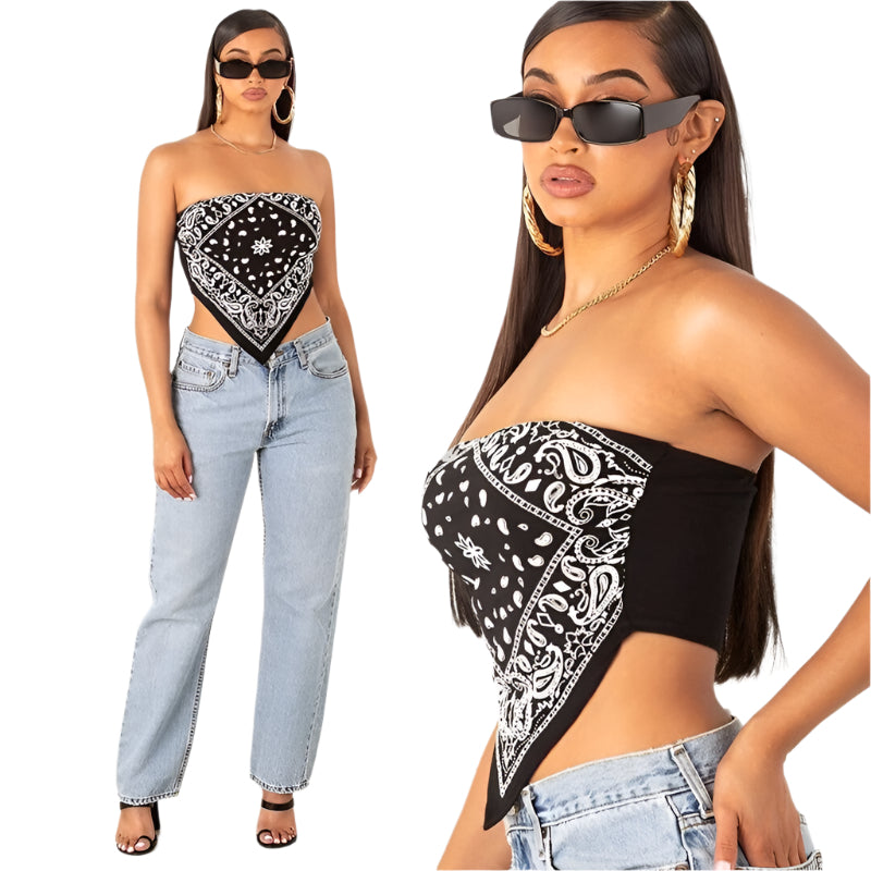 Tube Crop Bandana toppar