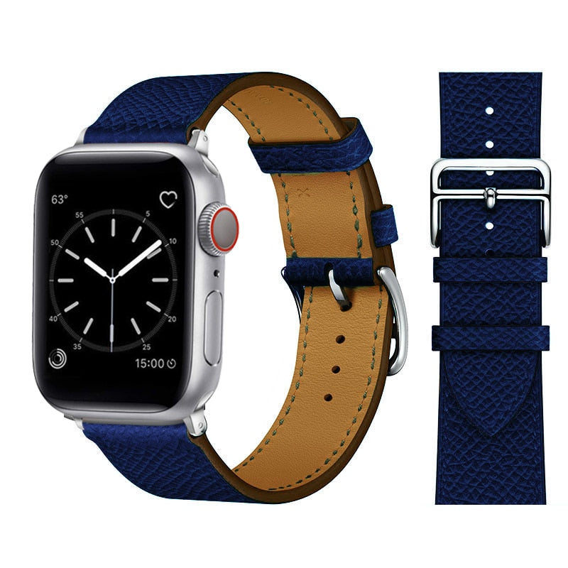 Apple watch syntetiskt läderrem