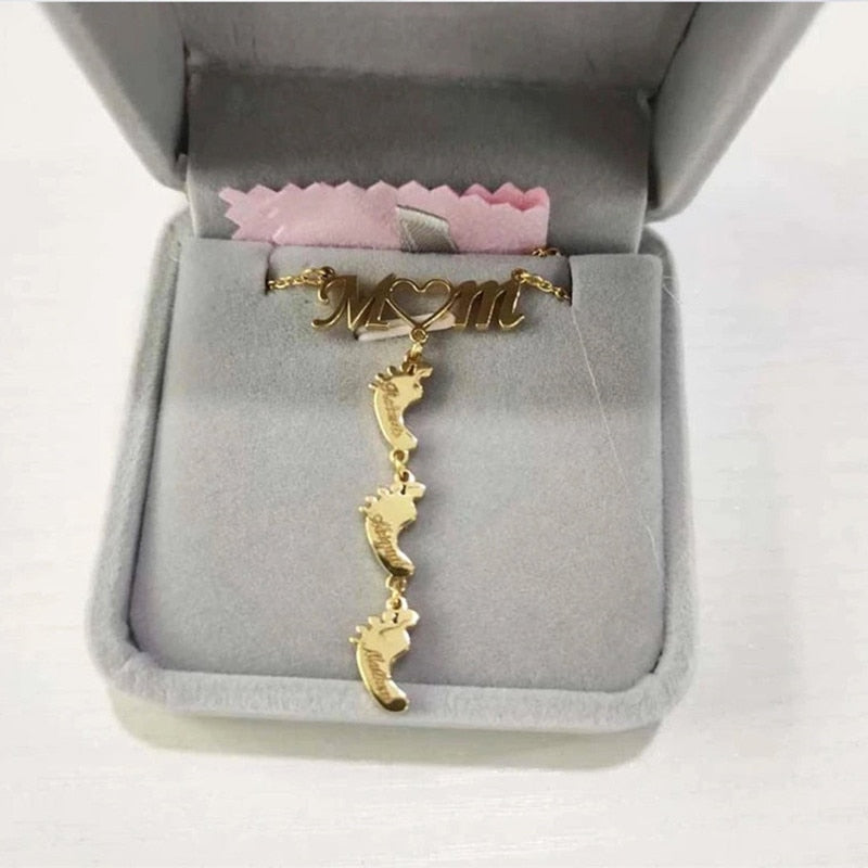 Baby Fötter Mamma Halsband