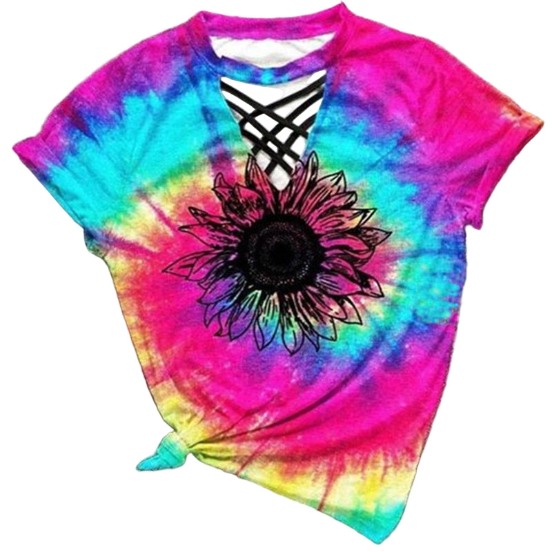 Hollow Out Kvinnor Tees