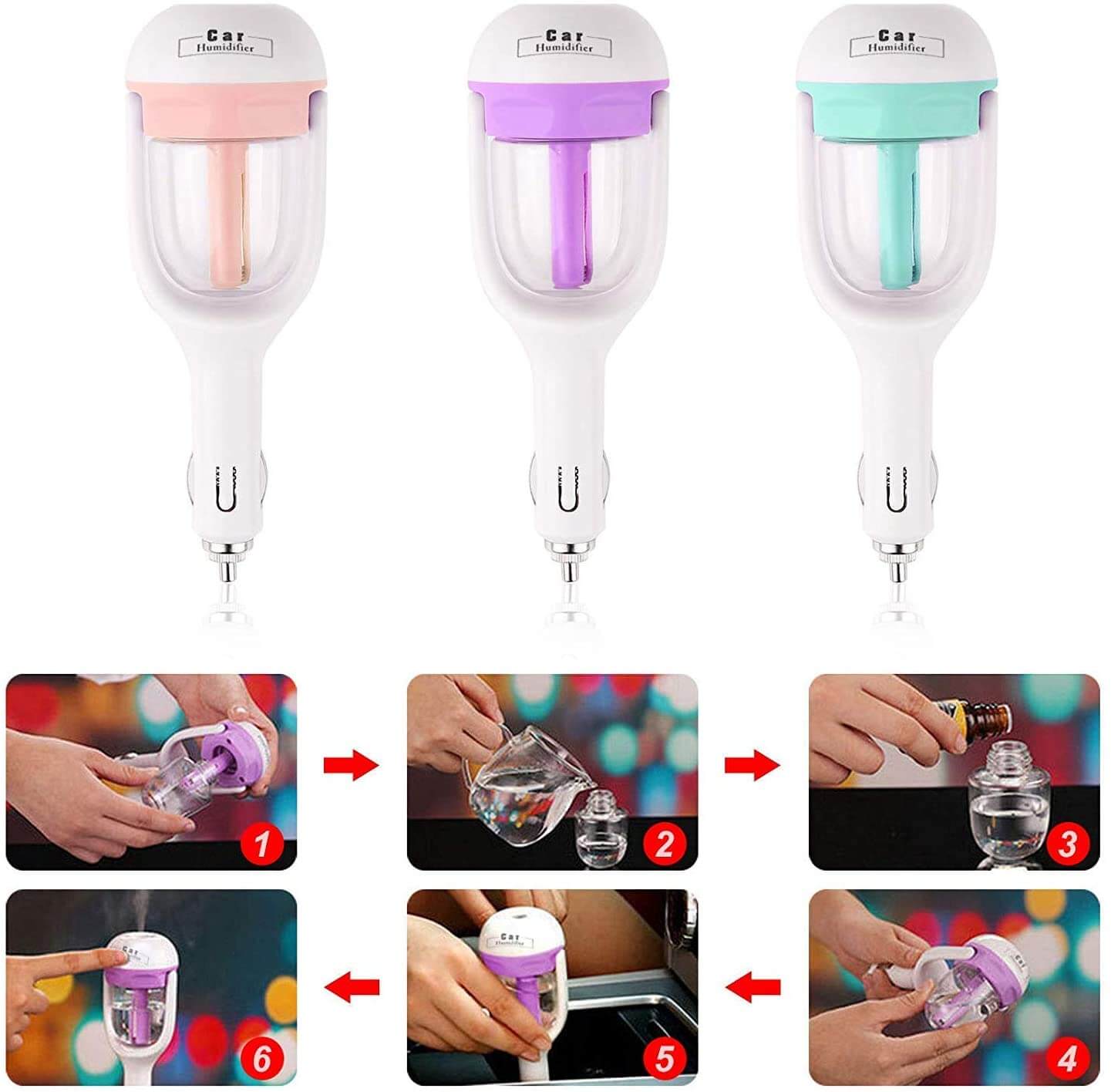 Aromaterapi bil luftfuktare