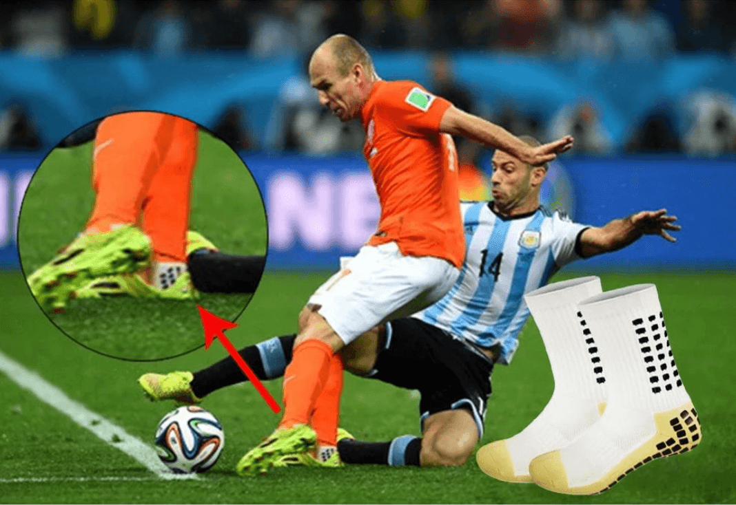 Anti-slip fotbollsstrumpor